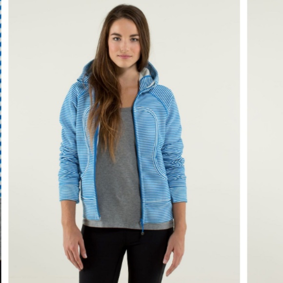 Lululemon Scuba Hoodie Stretch Slope Stripe Print - Picture 2 of 8